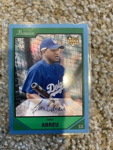 2007 Bowman Blue Parallel BDP29 Tony Abreu Rookie Dodgers RC 219/399