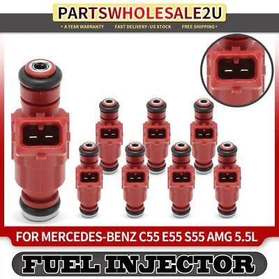 8x Novo Injetor de Combustível para Mercedes-Benz C55 AMG CL55 AMG CLK55 AMG E55 AMG 5,5L - Imagem 1 de 4