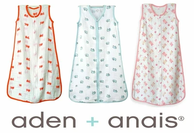 ADEN & ANAIS NEU Original Schlafsack Aden and Anais 100%Cotton Muslin Baby Versand DHL SOMMER