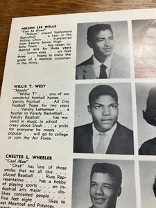 1956 The Gray Castle High School Jahrbuch - Willie West - Senior Miami Delphine - Bild 1 von 14