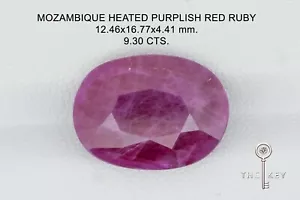 9.30 CTS. MOZAMBIQUE HEATED NATURAL PURLISH RED RUBY LOOSE GEMSTONE - Picture 1 of 6