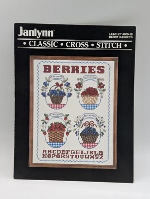 Baskets Sampler Cross Stitch Pattern Janlynn Berry Vintage 1988 #900-10 Classic - Image 1 of 3