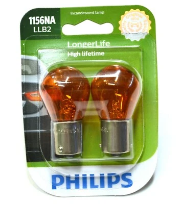 Philips LongerLife 1156NA 26.88W Two Bulbs Front Turn Signal Light Replacement - Image 1 of 4