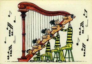 MORRIS CARTE POSTALE LUCKY LUKE - DALTON DUPUIS 196? - Imagen 1 de 1