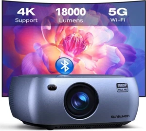Surewheel K10 5G WiFi Bluetooth Projektor, 18000 Lumen - Bild 1 von 8