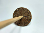 Antique Drop Spindle, Wool Spinning tool, Spinning Wood Spool of Thread