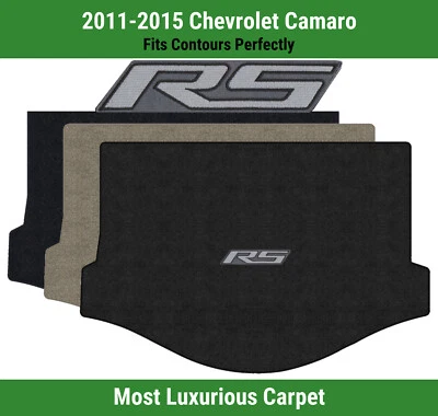 Lloyd Luxe Trunk Carpet Mat for 2011-2015 Chevrolet Camaro w/Graphite RS Logo - Image 1 of 4