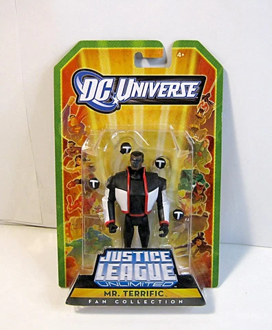 Justice League Unlimited MR. TERRIFIC Action Figure DCU Fan Collection Cover