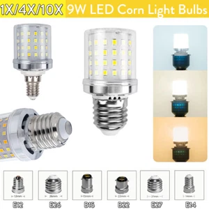 9w Led Corn Light Bulb E27 E14 B22 Smd E12 Lamp Flicker-free Lighting Lamps - Picture 1 of 15