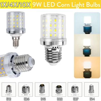 9w Led Corn Light Bulb E27 E14 B22 Smd E12 Lamp Flicker-free Lighting Lamps - Image 1 of 4