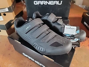 Zapatos de ciclismo Garneau US para hombre 10 Chrome II en negro - $120 EU 44 - Imagen 1 de 14