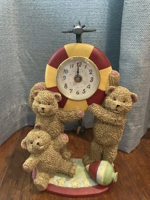 Teddy Bear Stand Alone Ticking Kids 10" Children Decoration Clock - Image 1 of 4