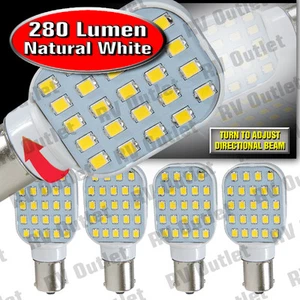 4 pk 1156 / 1141 Base LED Replacement Bulb 280 LUM 10-24v Natural/Neutral White - Picture 1 of 4
