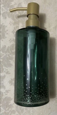 Grove Co., Soap Dispenser, Glass & Refillable, Forest Green with Gold Stars - Image 1 of 4