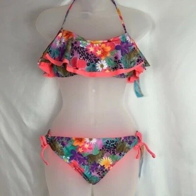 California Waves 2 Piece Bikini Set Size Medium - Image 1 of 4