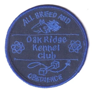 OAK RIDGE KENNEL CLUB ALL BREED & OBEDIENCE PATCH - 3 INCH DIAM - Picture 1 of 2