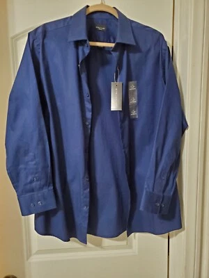 Structure mens textured dress shirt Medieval Blue size L - Image 1 of 2