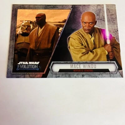 2016 Star Wars Evolution Base Card #80 Mace Windu: Republic General - Image 1 of 2