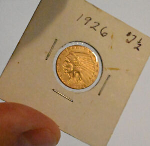 1926 US 2 1/2 Dollar Gold Quarter Eagle Coin $2.50 Indian Free Shipping