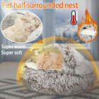 Sleeping Bed Plush Cat Cave Bed Igloo Kennel House Pet Dog Cushion Crate Mat