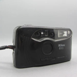 Cámara fotográfica Nikon AF 210 35 mm negra probada - Imagen 1 de 8