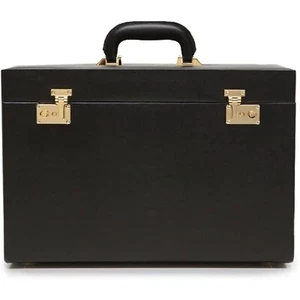 WOLF Heritage Jewelry Armoire Black 37 Compartments 280802 - Picture 1 of 4