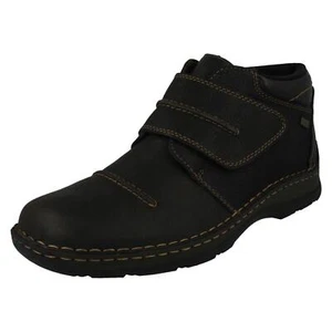 MENS RIEKER 05367-25 BROWN LEATHER WARM LINED BOOTS - Picture 1 of 9