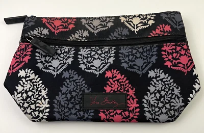 VERA BRADLEY Travel Toiletries Bag Zip Top and Side Pocket Lined 10 x 6 x 3.5” - Image 1 of 4