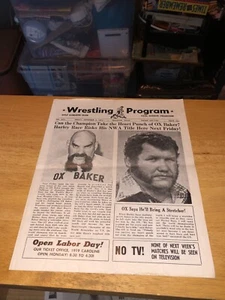 RARE 09/02/1977 NWA Houston, TX Paul Boesch JIMMY SNUKA Wrestling Program WWF - Picture 1 of 4