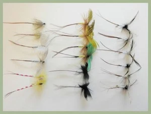 Mayflies, Trout Flies, 18 Mixed Drake, Spent Mayflies, Parachute etc, Size 10 - Picture 1 of 7