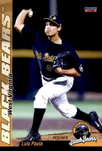 2016 West Virginia Black Bears Choice 28 Luis Paula Greensboro North Carolina NC