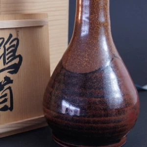 Handgetöpferte japanische Tanba Vase von Hiroyuki Ichino Ikebana Keramik 6092 - Picture 1 of 11