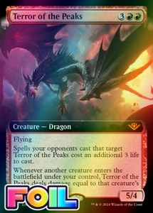 x1 Terror of the Peaks OTJ MTG 337 FOIL MYTHIC M/NM 1x - Picture 1 of 1