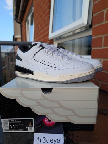 Air Jordan 2 3 bianco nero UK 10 5 incredibile