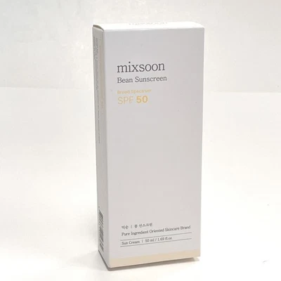 Mixsoon Bean Sunscreen SPF 50 Face Korean Skin Care 1.69 fl oz 50ml Sealed - Image 1 of 4