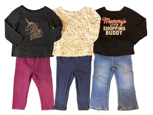 Baby Kleinkind Mädchen 18 Monate Langarmshirts Tops Hosen Jeans Kleidung Mama - Bild 1 von 14