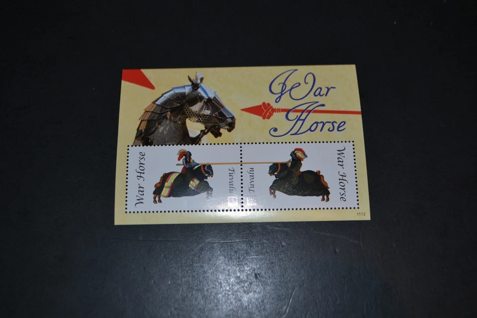 TUVALU SCOTT #1188 CABALLOS DE GUERRA HOJA RECUERDO MNH JUEGO DE 1 Foto 1 de 1