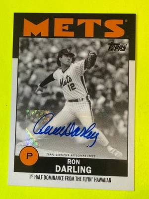 DA108763 2021 Topps X ESPN 30 for 30 Once Upon a Time in Queens Ron Darling AUTO - Image 1 of 2