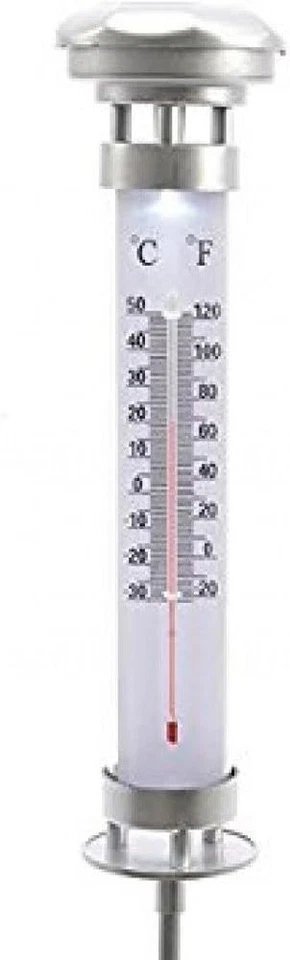 Solar Thermometer Garden Thermometer Outdoor Thermometer with Ground Spike - Image 1 of 1