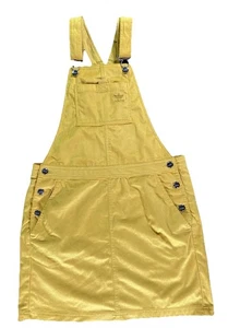 Salopette Adidas donna giallo velluto a coste mini abito salopette taglia small - Foto 1 di 15