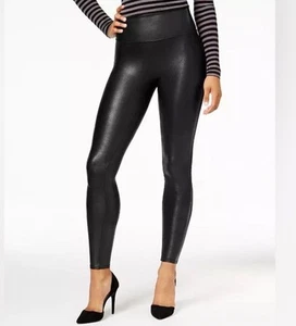 Assets By SPANX Red Hot Label pantaloni alla caviglia nero scintillante abito medio club - Foto 1 di 9