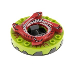 1x Lego Ninjago Spinner flat 6x6x1 green Snake red 9564 4654048 bb0549c02pb01