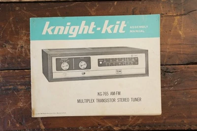 KNIGHT KIT KG 765 Assembly Instruction Manual MULTIPLEX STEREO TUNER Used - Image 1 of 3