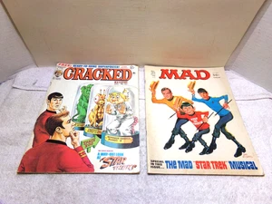 Vintage CRACKED Star Trek Cover #127 Sept. 1975 and MAD #186 Oct. 1976 - Picture 1 of 2