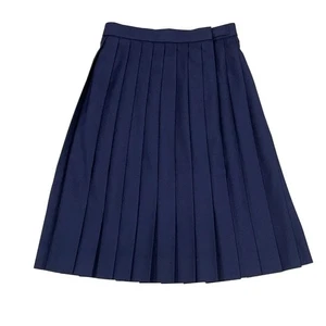 [Vister Girl] 24 pleated pleated skirt 1346001 60 length girls 90 navy blue W90X - Picture 1 of 5