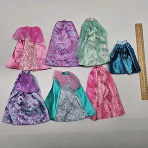 Barbie Doll Clothing Lot of 7 SKIRTS - Pink Blue Green Princess Gown Dreamtopia - Picture 1 of 6