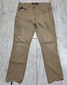 Ariat M4 Rebar Field Khaki Dura Stretch Pants Mens 37X33 Relaxed Western - Picture 1 of 20