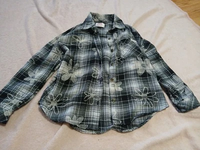 Camisa Justice Girls a cuadros con botones talla L Foto 1 de 4