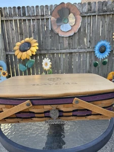 Longaberger Baltimore Ravens medium gathering Basket - Picture 1 of 6
