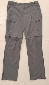 REI Co-op Sahara Convertible Pants Shorts Youth Large 14-16 Zip Off Light Grey - Picture 1 of 7